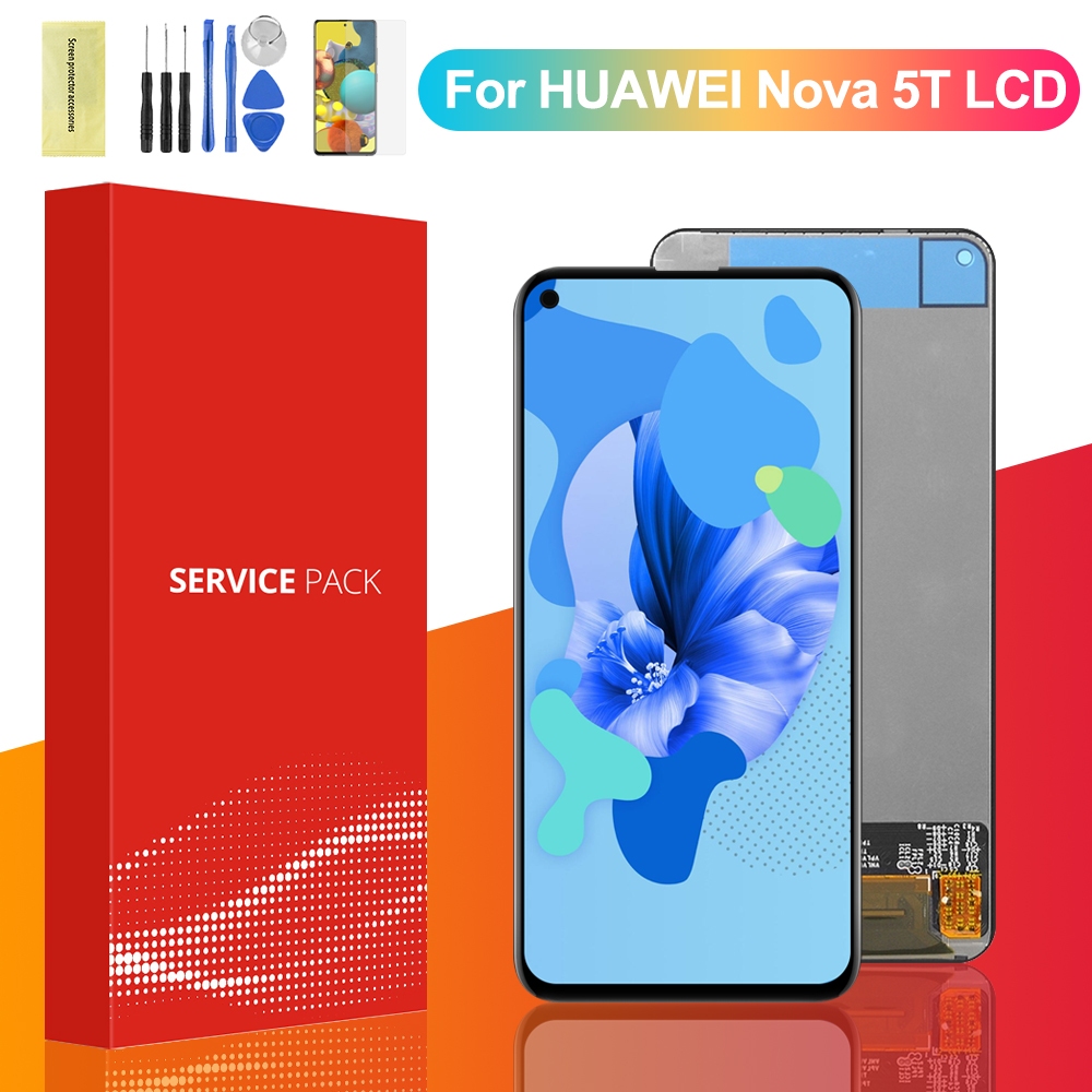 Display Huawei Nova 5T Originale - Schermo LCD Di Ricambio Per YAL-L21 E YAL-L61 (Blu, Con Cornice) - Foto 6