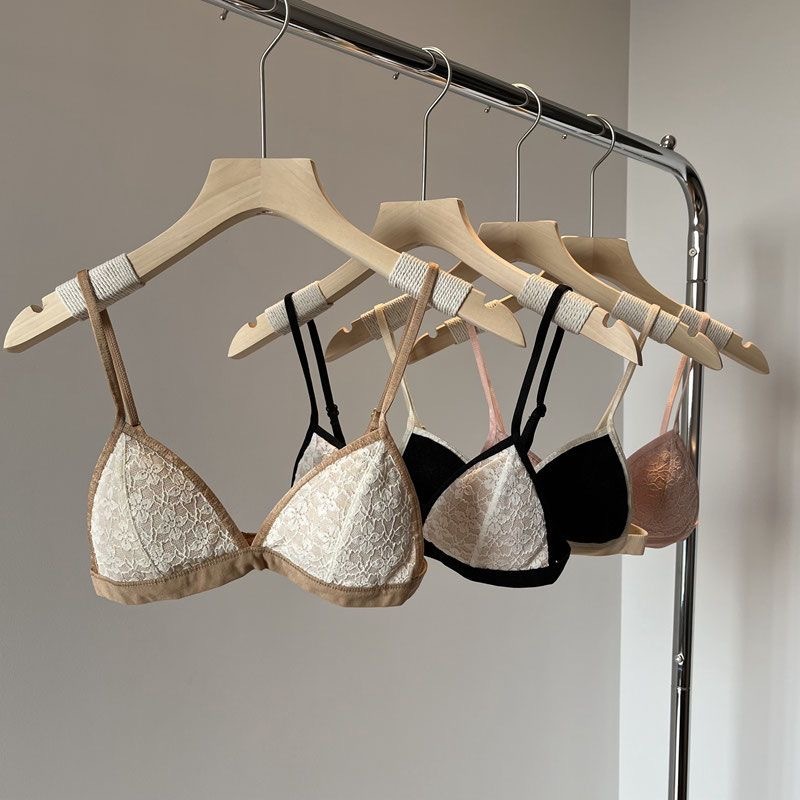 new bra ！Small breast triangle underwear female non-steel ring ultra ...