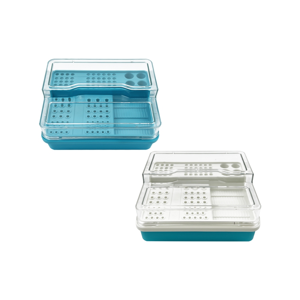 Dental Bur Box Holder Block Case Organizer Oral Dental Disinfection Box