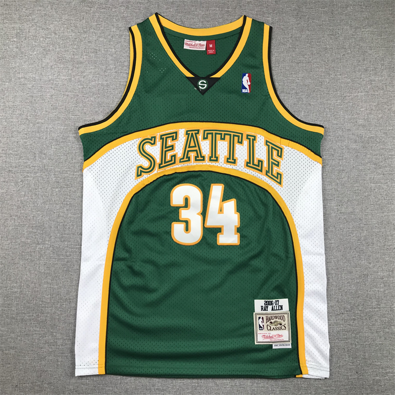 Men's Seattle SuperSonics Ray Allen Mitchell Ness 2006-07 Hardwood