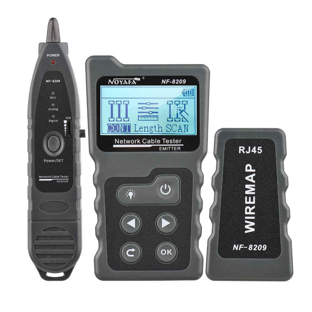 Noyafa NF8209 Network Cable Tester Intelligent Cable Tracker POE