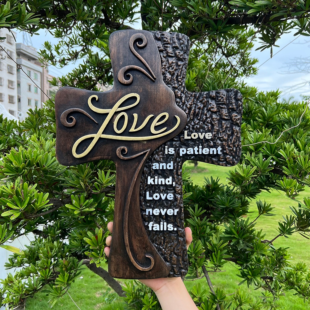 Christian Cross Hanging Cross Express Love Personalized Carving ...