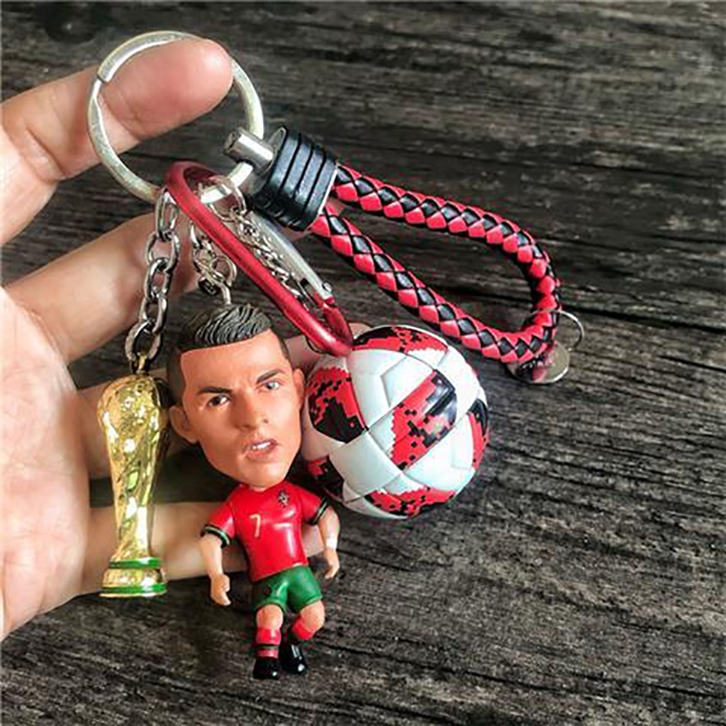Football star C Ronaldo Messi Mbappe Salah World Cup Trophy Doll Keychain Fan Souvenir Accessories Shopee Philippines