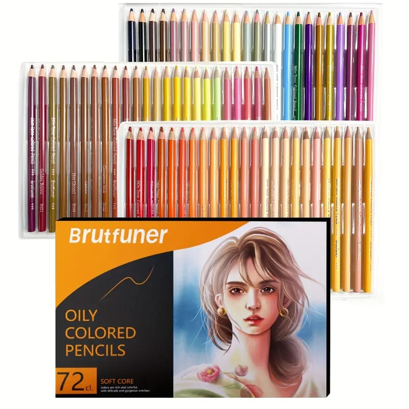 Brutfuner 26/50/72 Skin Colors Oil Pencil Artist Professional Color