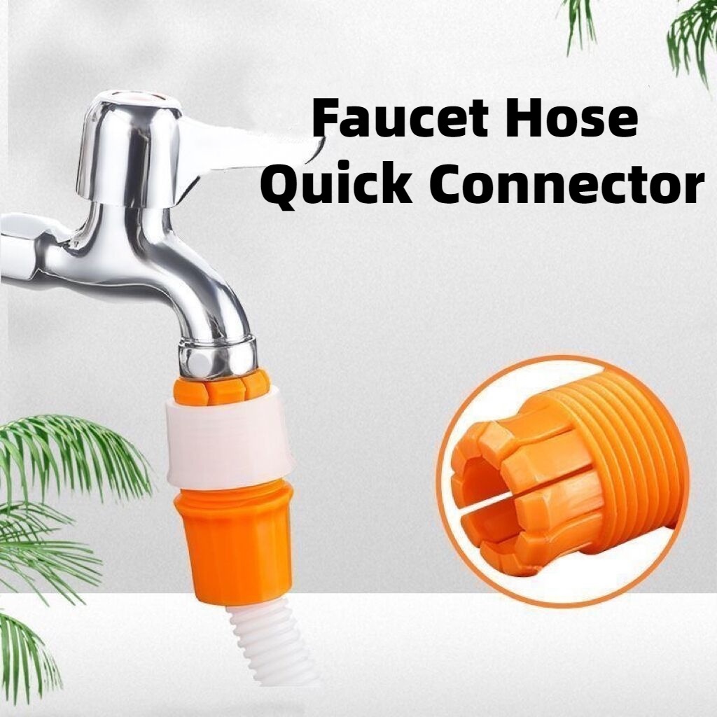 Faucet Hose Pipe Connector Quick Connector Universal Adapter Coupling ...