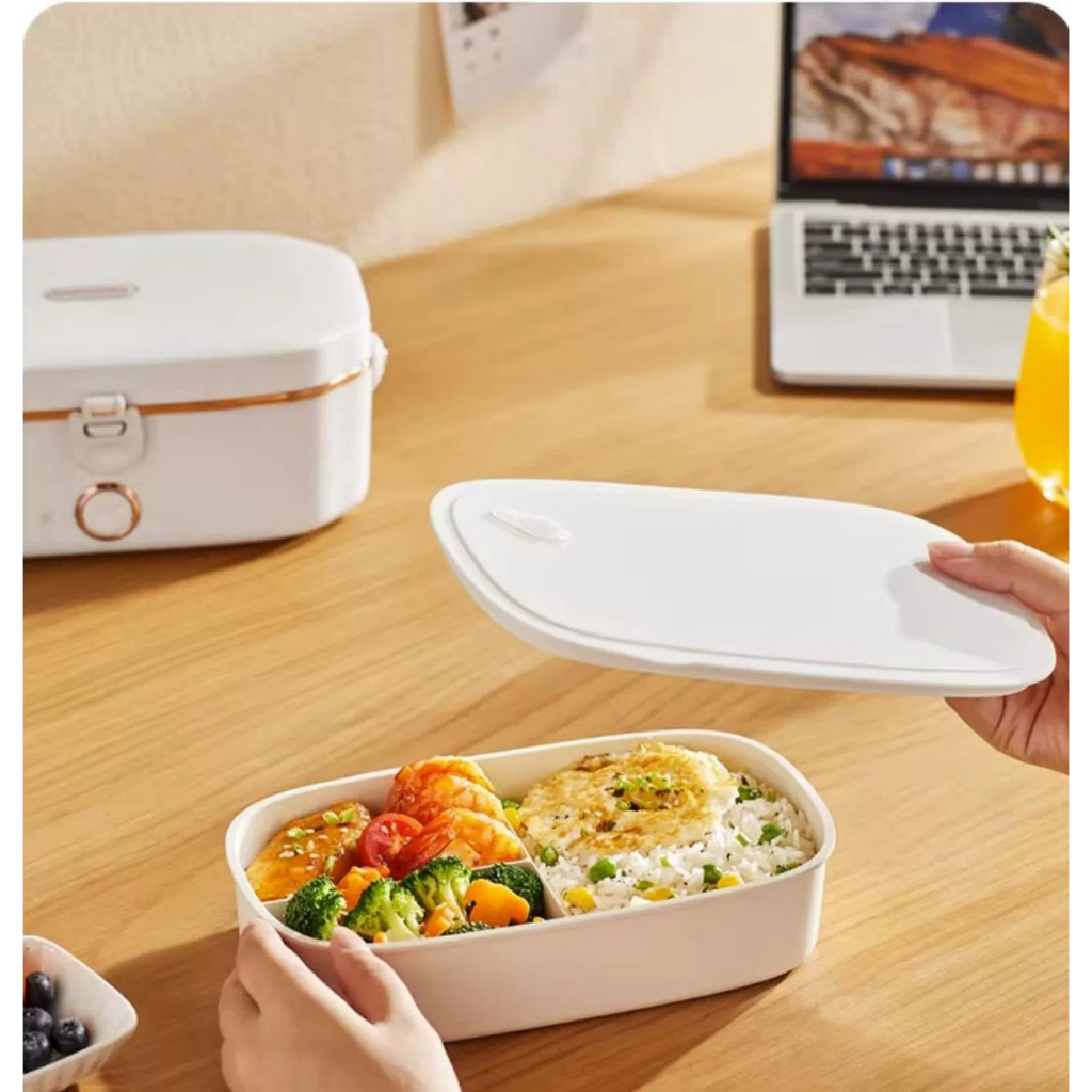 Electric Heating Lunch Box Stainless Steel No Water Injection Heated ...