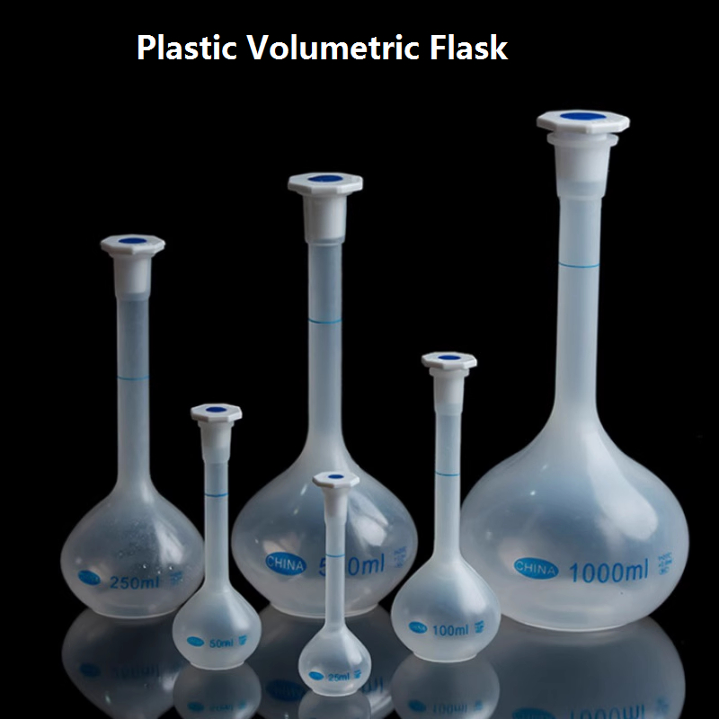 Plastic Volumetric Flask Chemical Experimental Flask Measuring Cylinder
