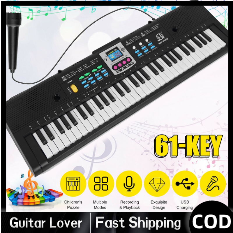[COD] 61 Keys Electronic Keyboard Piano Digital Music Keyboard Kids