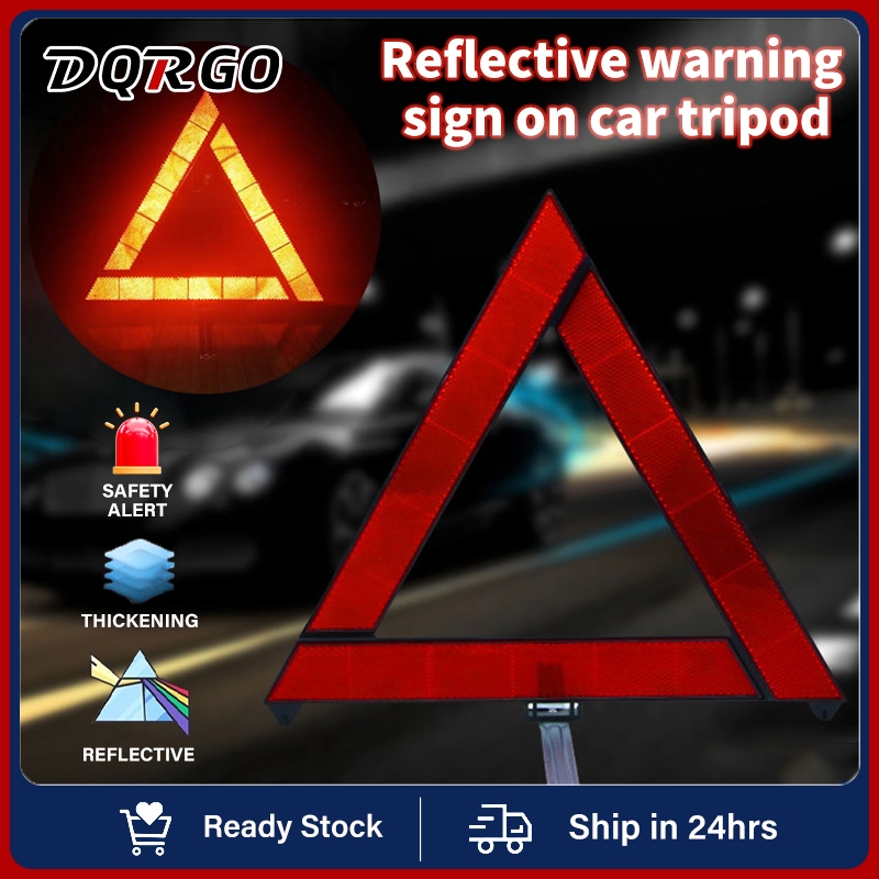 Car Mounted Plastic Reflective Warning Sign Parking Safety Triangle Pvc ...