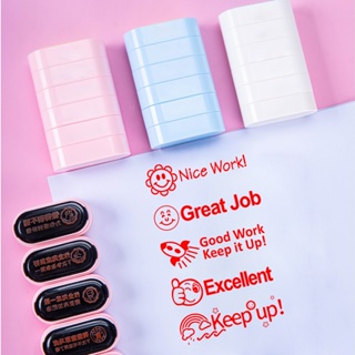 10Pcs Kid Fun Cartoon Self Inking Rubber Stamps Scrapbooking Cute School  Craft Kids Toy(Random, including Chinese word seal) - Realistic Reborn  Dolls for Sale