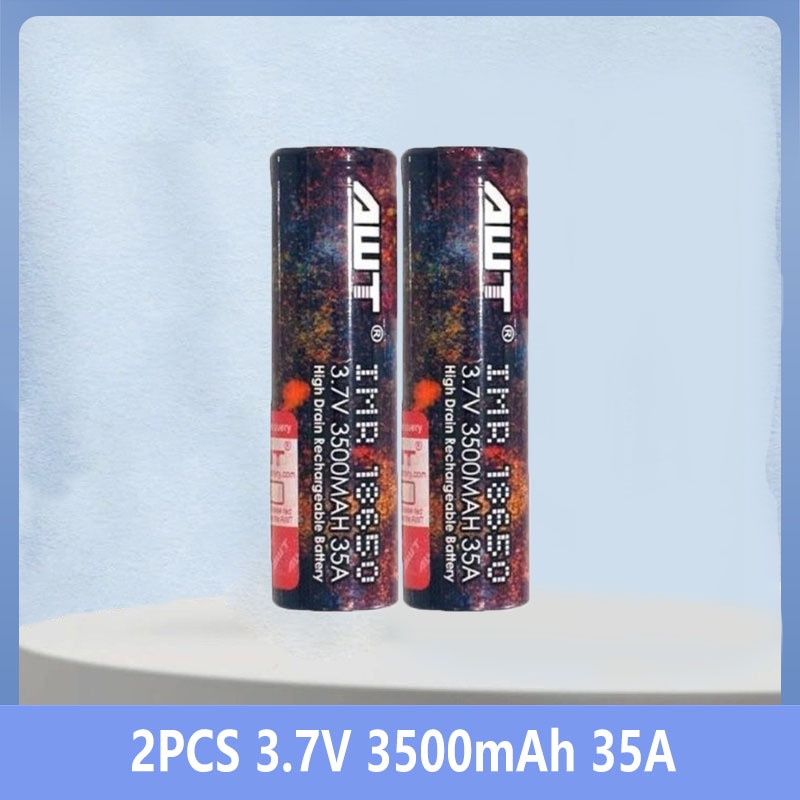 100% original AWT 18650 battery 18650 3500mah 35A lithium battery ...