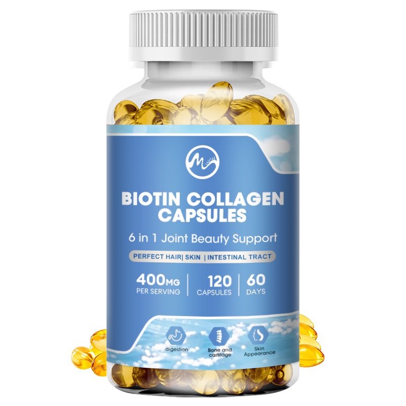 Minch Biotin Collagen Keratin Capsules Magnesium Vitamin D3 K2 Anti