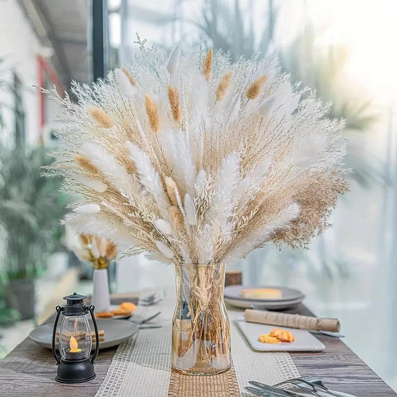 Dried flowers Combination Natural Reed Pampas Grass Home decorations ...