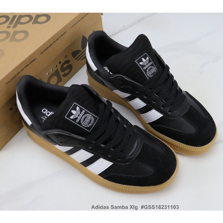 Adidas Samba Xlg clover retro casual shoes Samba replica cowhide ...