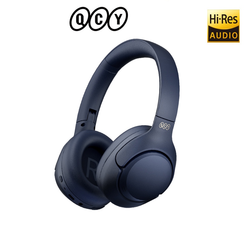 QCY H3 ANC Wireless Headphones, Bluetooth 5.3, HiRes Audio, 43dB