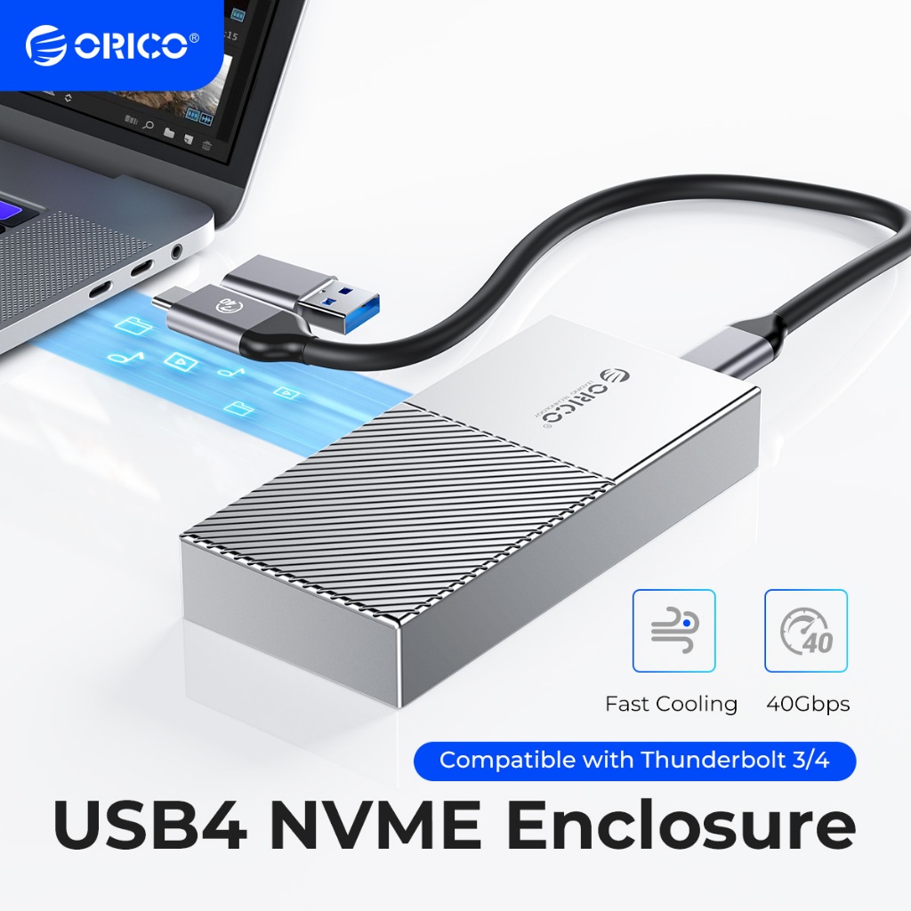 ORICO NVMe SSD Enclosure 40Gbps Aluminum Case