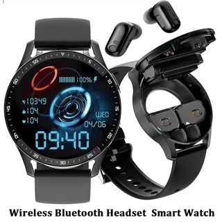 Trackbuds smartwatch with online bluetooth earbuds