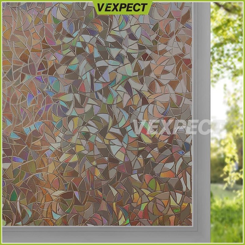 Upgrade Window Film Sticker 3D Rainbow Window Sticker Removable Non