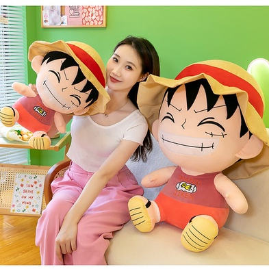 One Piece Luffy Doll Large Plush Toy Doll Decoration Ornaments Children ...