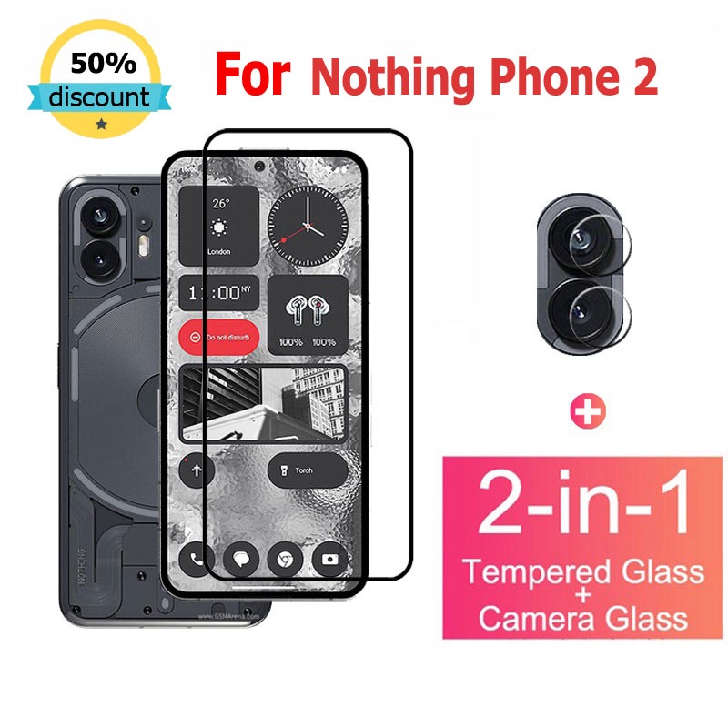 Nothing Phone 2 1 Tempered Glass 9D Full Coverage Screen Protector For ...