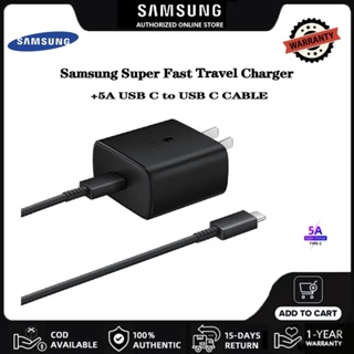 For Samsung S23 PE S22 S21 Plus Ultra USB-C PD Fast Wall Charger Type C  Cable