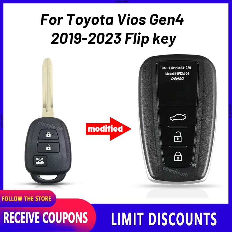 High-quality new models for Toyota Vios flip key Prime accessories Gen ...