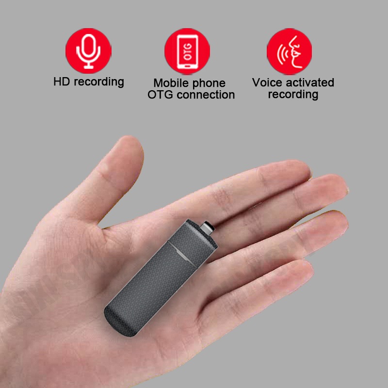 STTWUNAKE Mini Voice Activated Recorder USB Flash Spy Audio Recording
