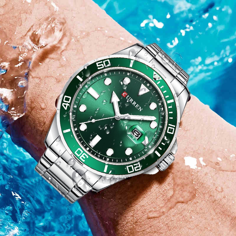 CURREN top luxury fashion trend leisure simple quartz movement business temperament men s waterproof watch 8388 X Shopee Philippines