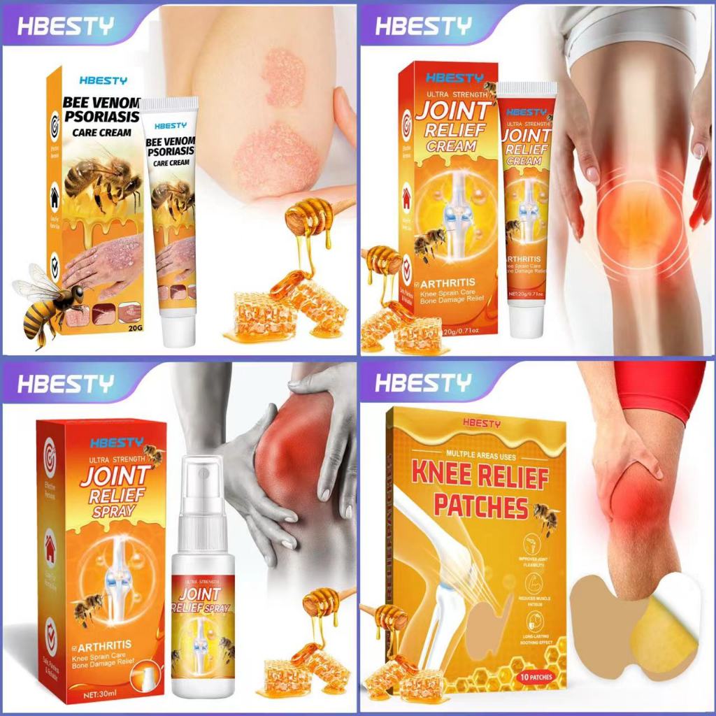 HBESTY Bee Venom Knee Pain Relief Ointment Body Joint Tear of Meniscus ...