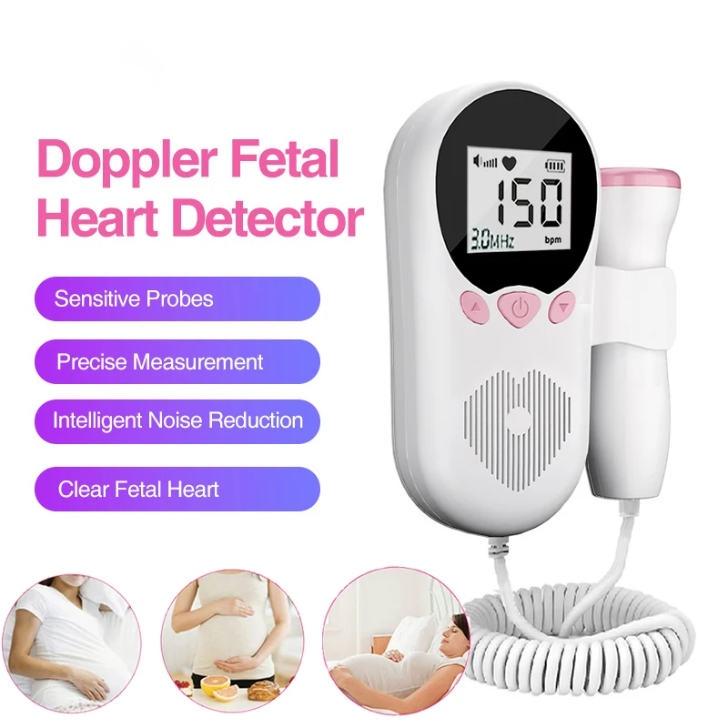 Doppler Fetal Heart Rate Monitor for baby Heartbeat monitor no ...