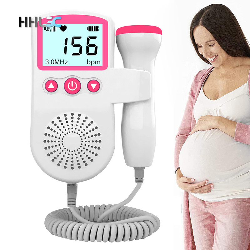 2.5MHz Ultrasound Doppler Fetal Portable Baby Monitor Pregnancy Women Heart Rate Monitor No