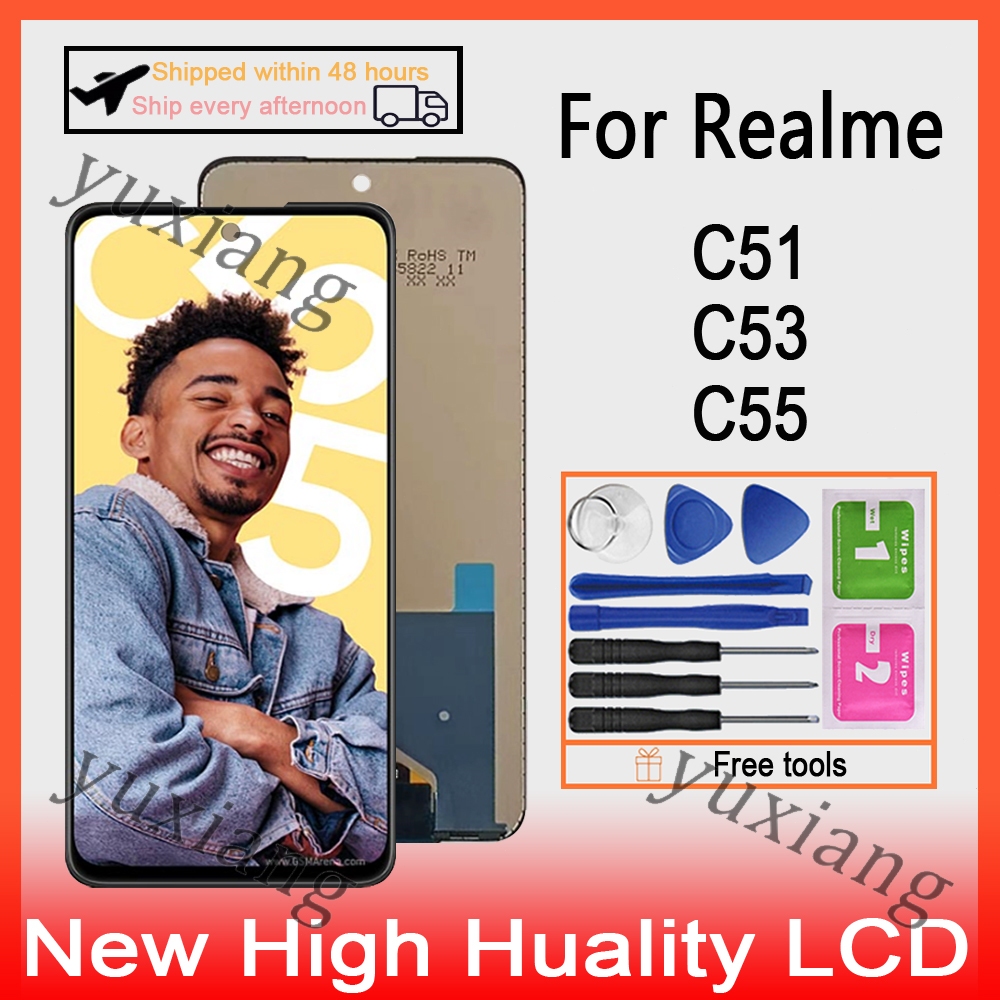 Original Realme C51 C53 C55 LCD Display Touch Screen Replacement ...