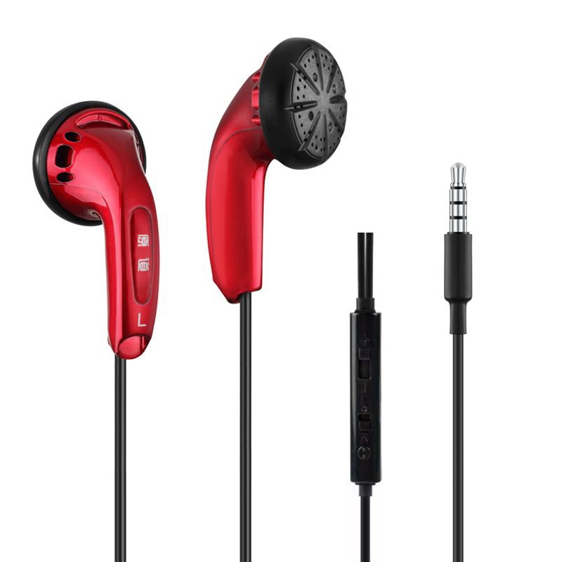 Vido 3.5mm In Ear Earphone Dynamic Flat Head Earbud Bass HIFI Bass Headset Shopee Philippines