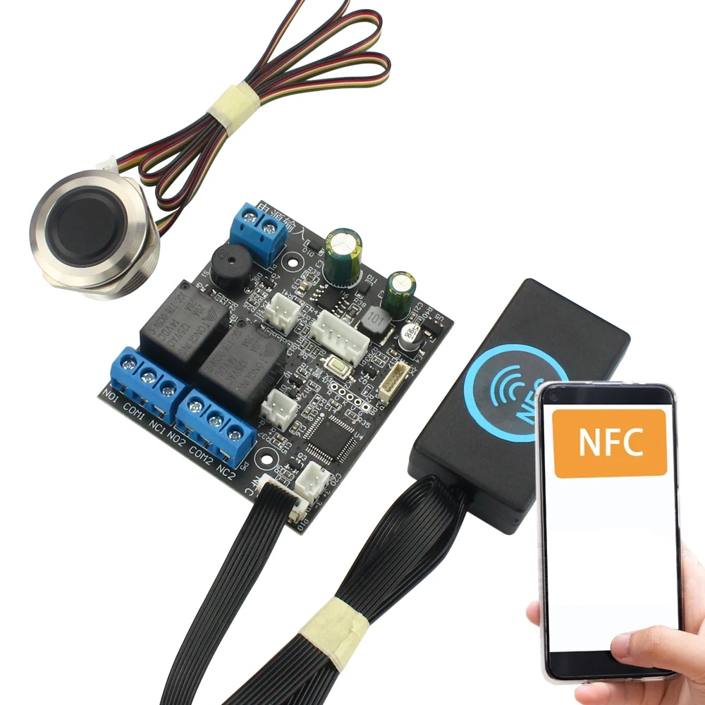 Mobile phone NFC fingerprint relay electric lock control panel IC 13 ...