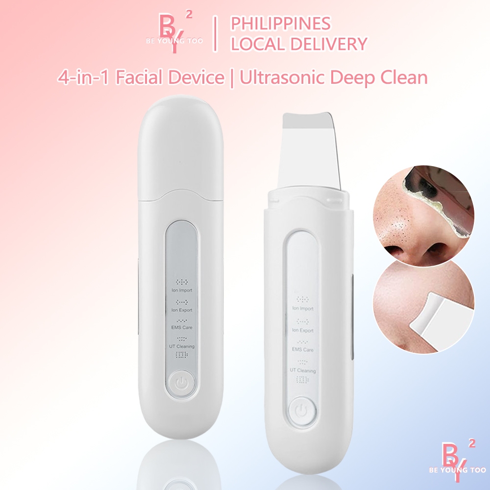 BY2 Ultrasonic Blackhead Remover Skin Scrubber Face Cleaner Facial