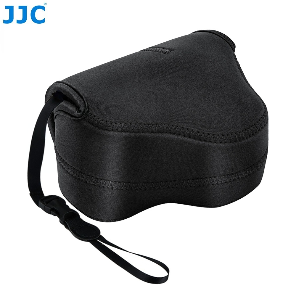 JJC OC-C3 Mirrorless Camera Bag Soft Neoprene Protection Pouch Case Holder  For Canon EOS R7 R10 with RF-S 18-45mm Lens
