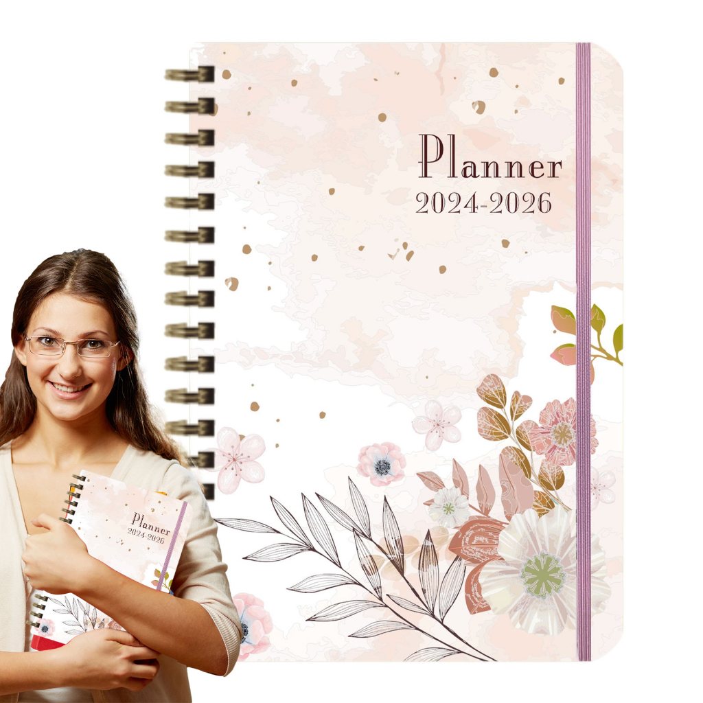 2024 Calendar Book | 2024 Planner Spiral Bound | Daily Weekly Monthly ...