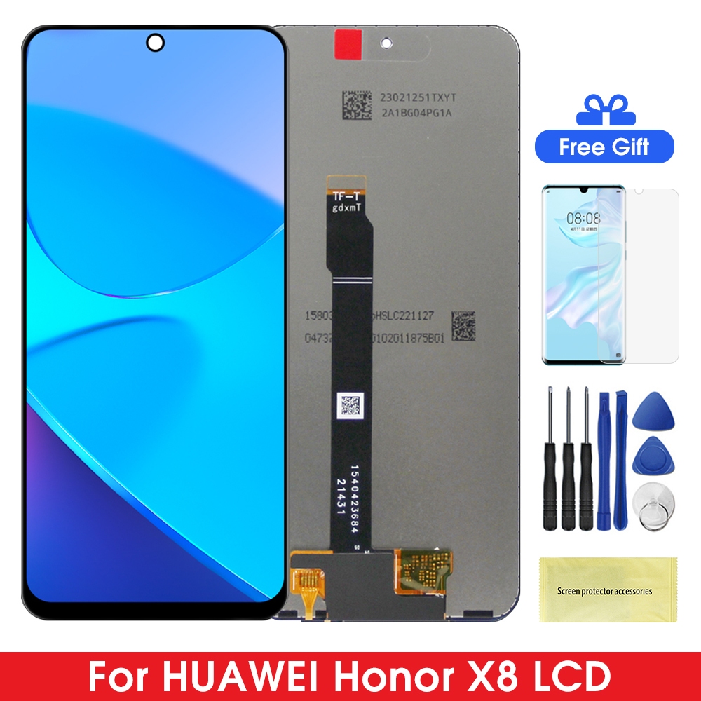 6.7" For Honor X8 LCD Display Touch Screen With Frame For X8 TFY-LX1 ...