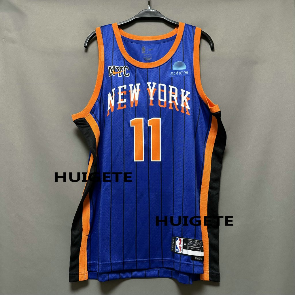 【High Quality】2023-24 Men's New Original New York Knicks #11 Jalen