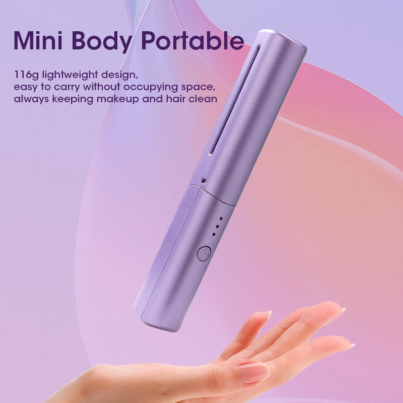 Nocclili Wireless Hair Straightening Comb Rechargeable Portable Heated ...