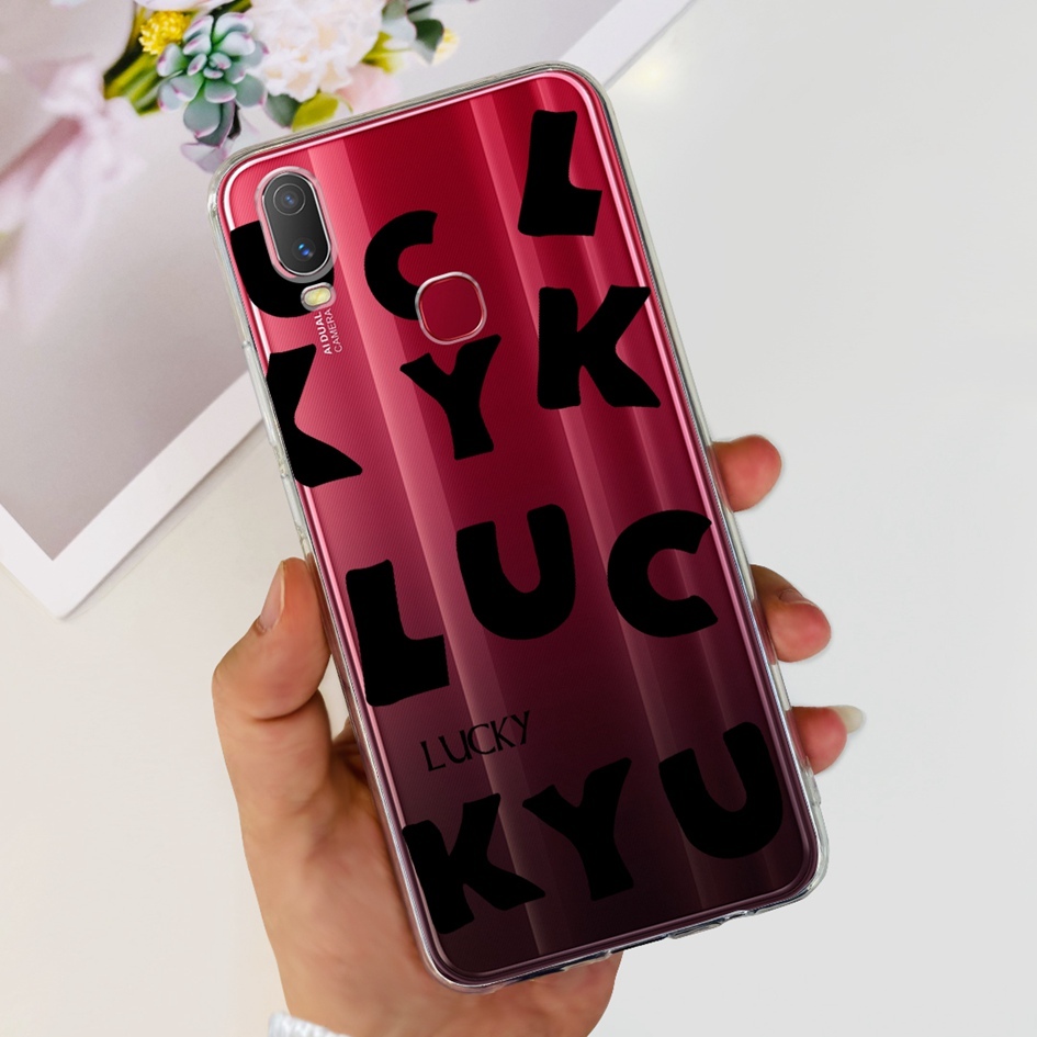 For Vivo Y11 2019 1906 Casing New Fashion Pattern Clear Soft Silicone TPU  Shockproof Cover For VivoY11 Y 11 2019 Case