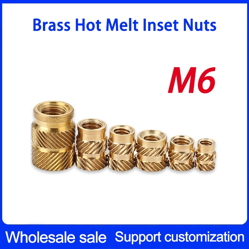 Brass Hot Melt Inset Nuts Heating Molding Copper Thread Inserts Nut SL