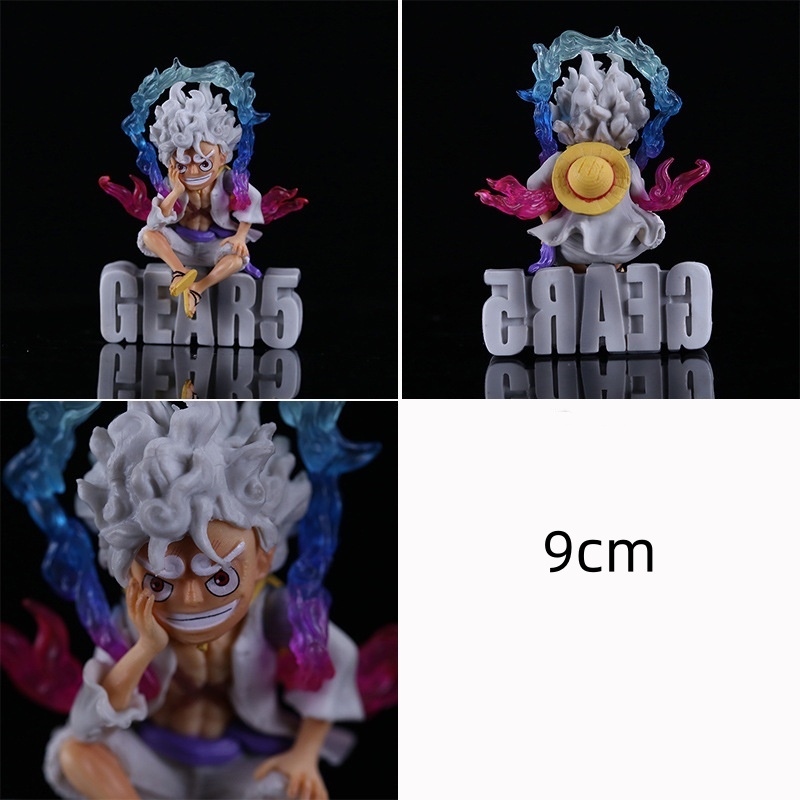 Anime One Piece Luffy Gear 5 Nika Luffy Mini PVC Action Figure Model ...