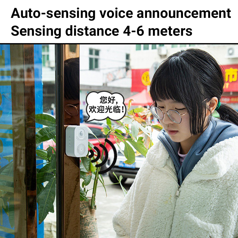 Doorbell Sensor Store Doorbell Alarm DIY Setup Sound USB Charging 4-6 M ...
