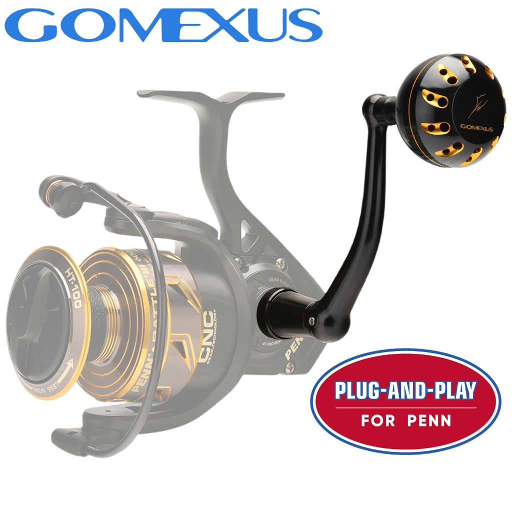 GOMEXUS Power Handle For Penn Battle II&III Conflict Spinfisher VI Slammer Reel  Handle 65-98mm