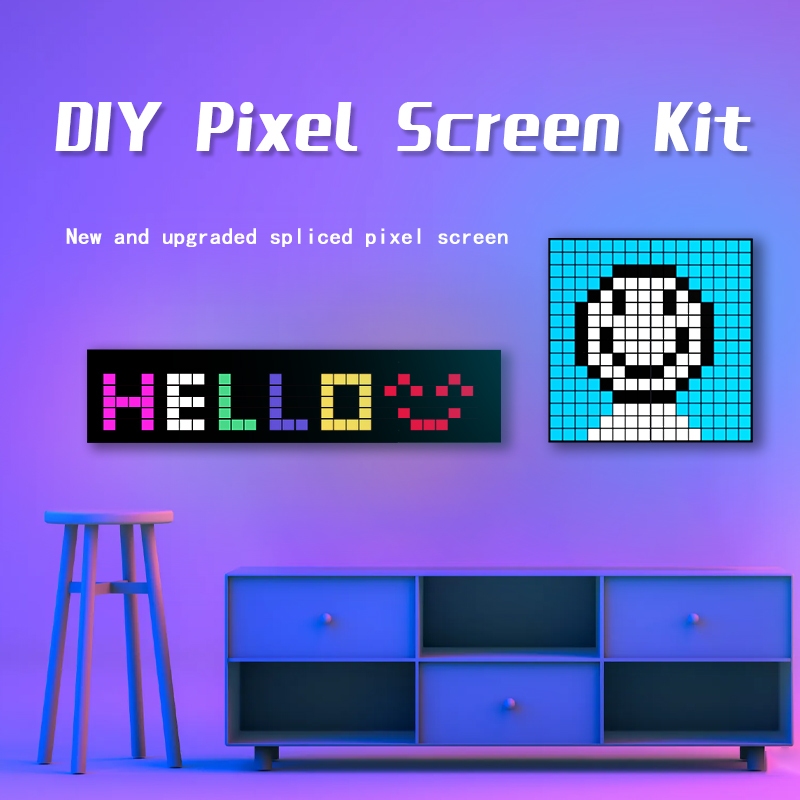 BTF-LIGHTING 1+3 LED Pixel Display Panel USB 5V APP Programmable ...