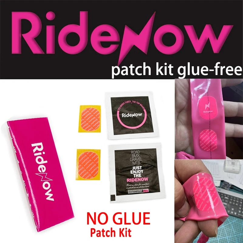 10/20/50 Pack Ridenow GLUE-FREE TPU Patch Kit for MTB 700c Road Gravle ...