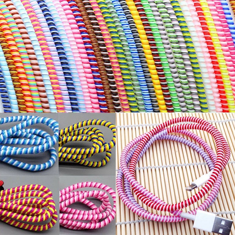 Spiral TPU (0.75 Meters) Android & iPhone Charger Protector Cable