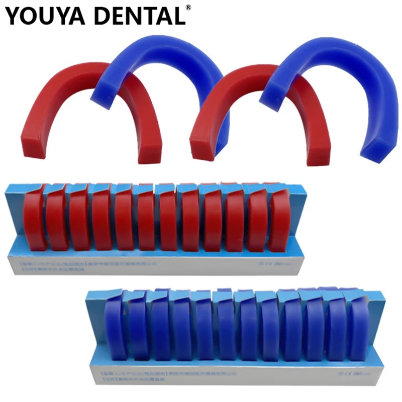 12pcs/box Dentistry Lab U Shape Dental Base Wax Rim Denture Casting