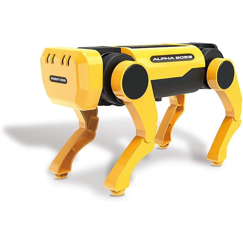 Mechanical Dog, Solar Electric Mechanical Toy Dog 2 Battery Modes
